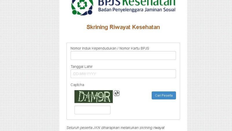 Cara Mudah Cek Kesehatan Online via BPJS