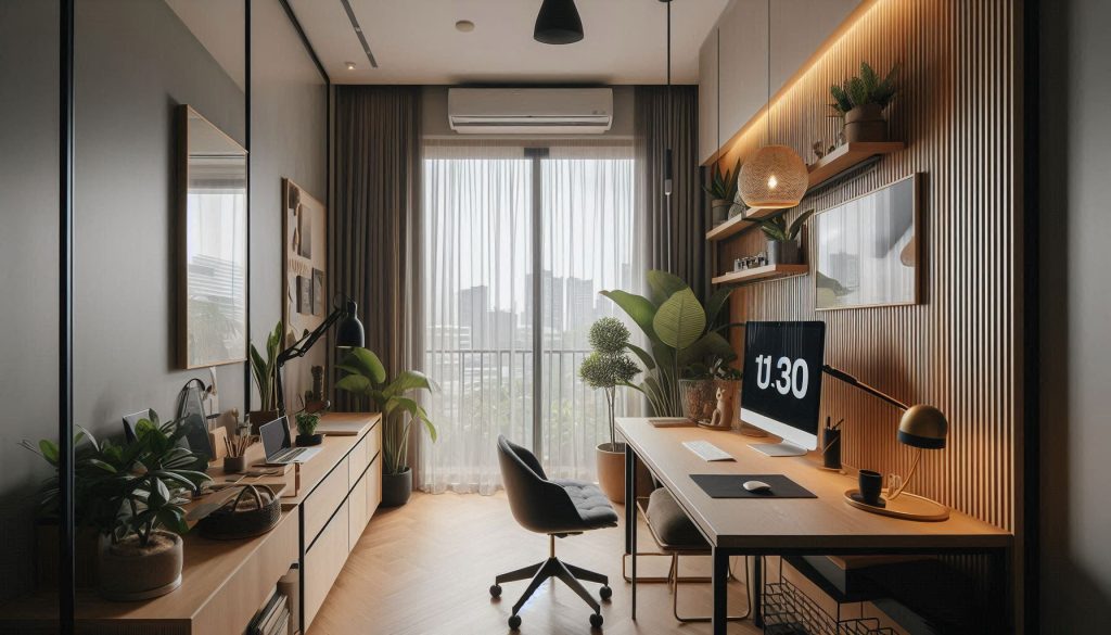 Mengubah Tantangan Menjadi Peluang: Inspirasi Ruang Kerja Minimalis di Apartemen Sempit