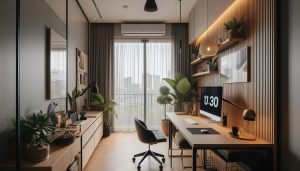 Mengubah Tantangan Menjadi Peluang: Inspirasi Ruang Kerja Minimalis di Apartemen Sempit