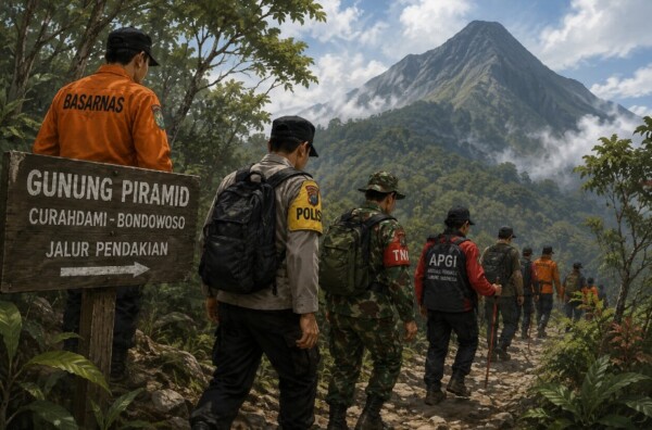 Dua Pendaki Hilang Kontak di Gunung Piramid Bondowoso, Tim Gabungan Menyisir Jalur