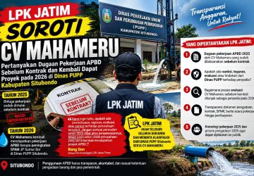 Soroti CV Mahameru, LPK Jatim Pertanyakan Dugaan Pekerjaan APBD Sebelum Kontrak